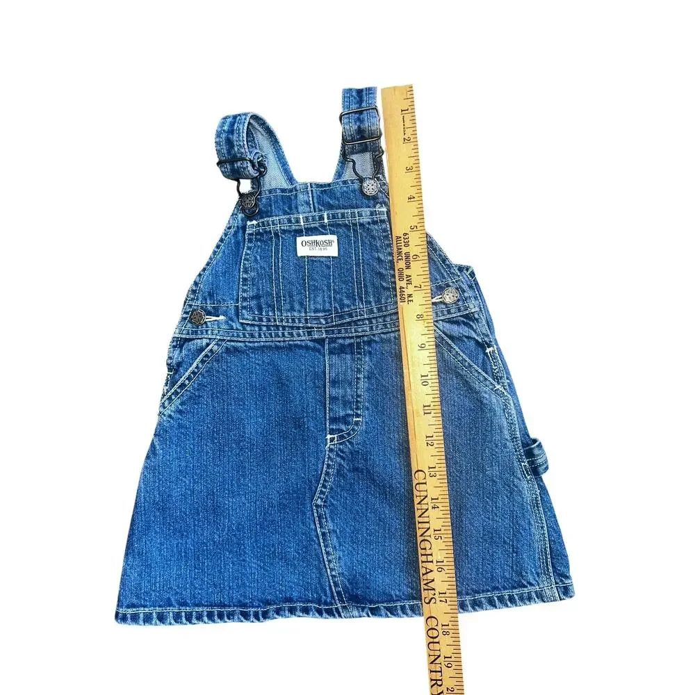 OshKosh denim overall girls dress size 18 months